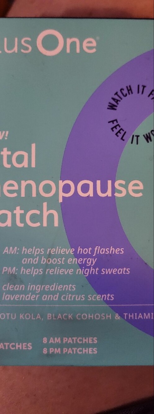 PlusOne Vital Menopause Patches